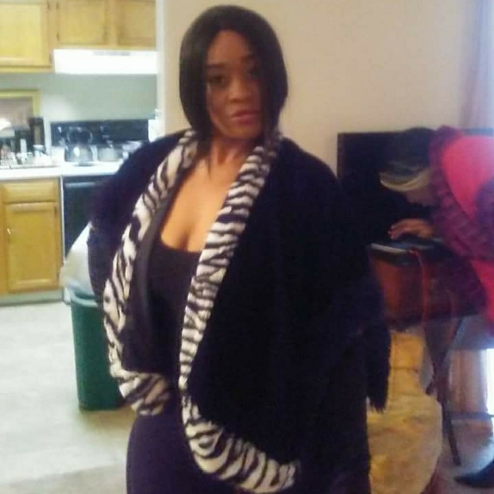 BLACK N WHIT FUR COAT